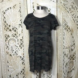 Casual Camouflage Tee Dress